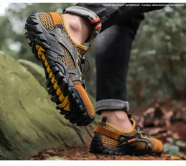 Outdoor  Anti-slip Wear-resistant Shoes for Men Hiking Shoes Jogging Trekking Sneakers Fast Zapatos Outdoor Hombre Invierno