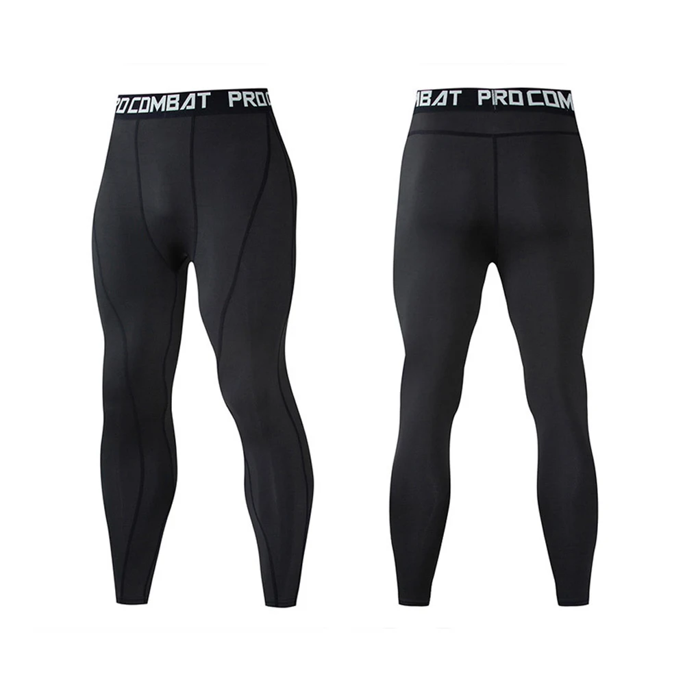 Men Compression Tight Leggings Running Sports Male Gym Fitness Jogging Pants Quick Dry Trousers Workout Training Yoga Bottoms