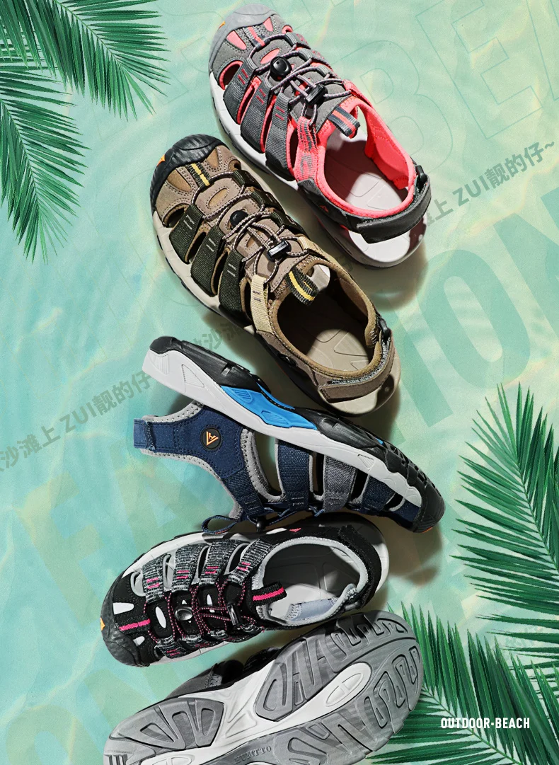 HUMTTO Sandals Women's Outdoor Upstream Shoes Aqua Shoes Wading Sneakers Lightweight Quick-Drying Beach Shoes Men Breathable