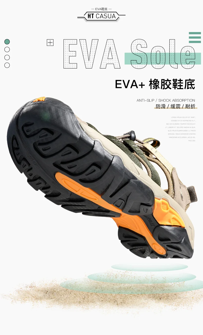 HUMTTO Sandals Women's Outdoor Upstream Shoes Aqua Shoes Wading Sneakers Lightweight Quick-Drying Beach Shoes Men Breathable