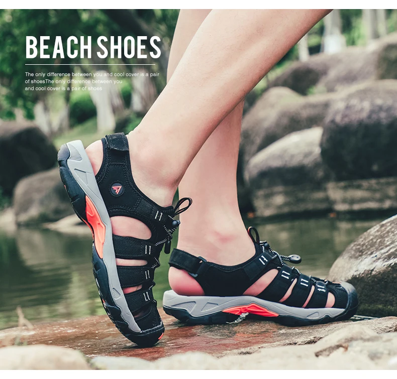 HUMTTO Sandals Women's Outdoor Upstream Shoes Aqua Shoes Wading Sneakers Lightweight Quick-Drying Beach Shoes Men Breathable
