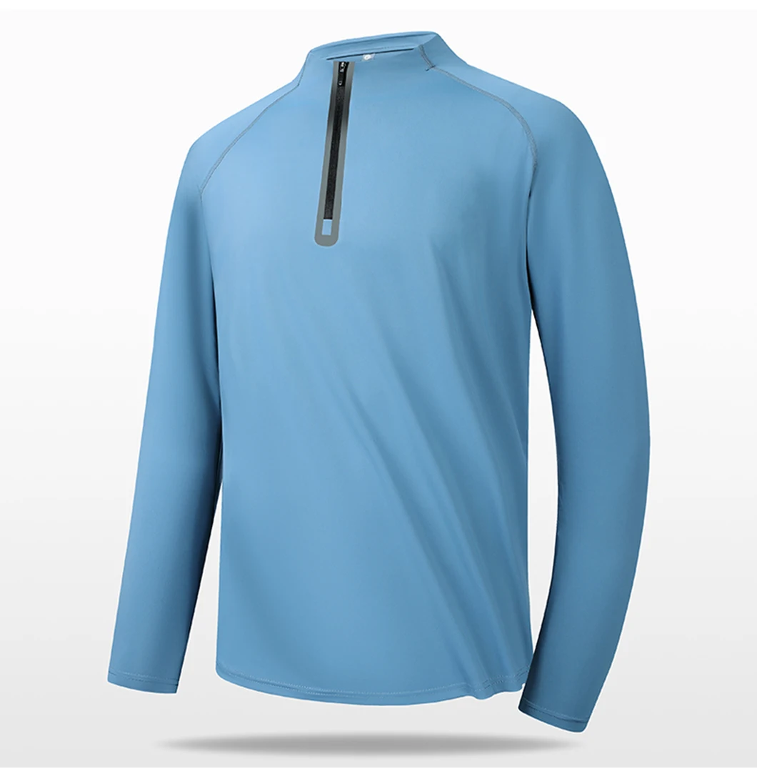SBWL High Quality Mens Outdoor Hiking Golf Running Breathable Polo Shirt Office Casual Polo Long-Sleeved Sports Base Shirt Tops