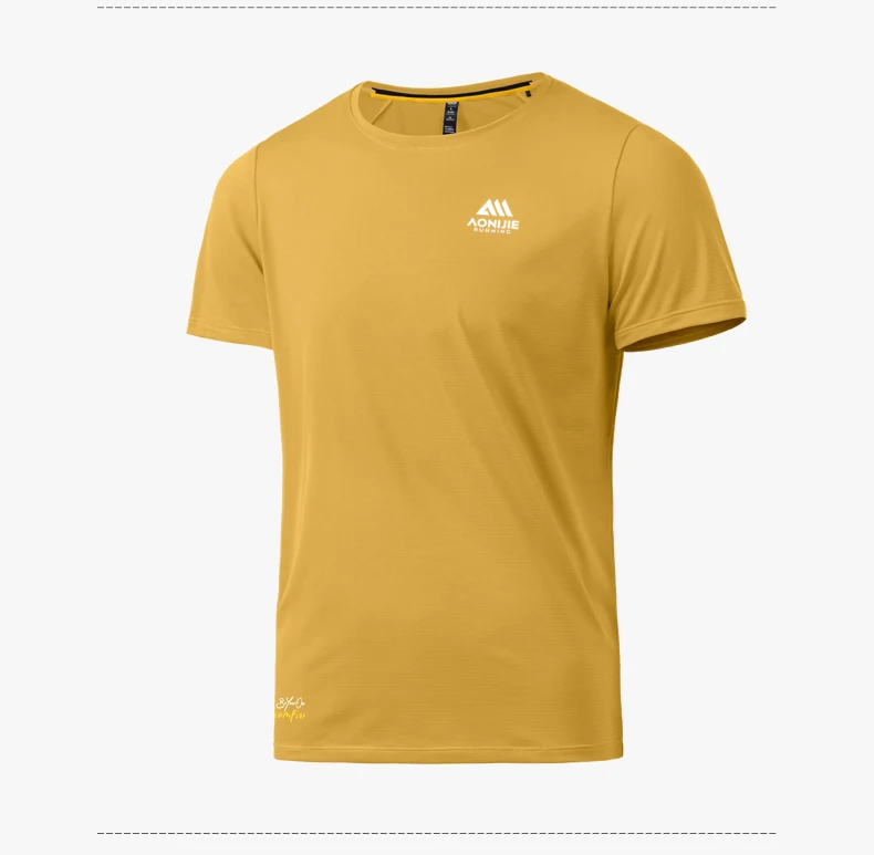 AONIJIE FM5231 Men's Sports Short-sleeves Which Are Light, Soft and Close-fitting, Comfortable, Breathable and Not Stuffy