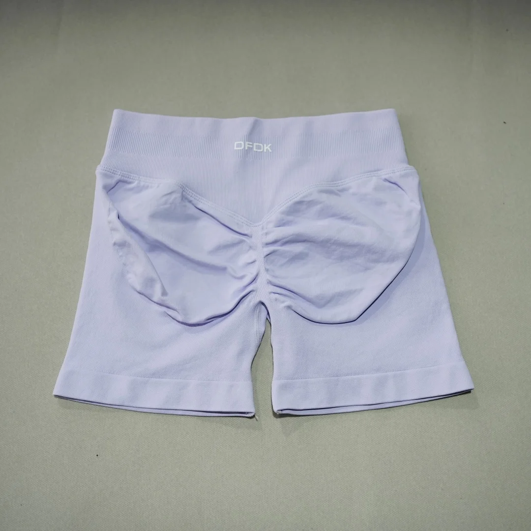 DFDK Women High Waist Yoga Shorts Scrunch Butt Lift Workout Shorts Squat Proof Fitness Gym Running Sports Push Up Athletic Leggi