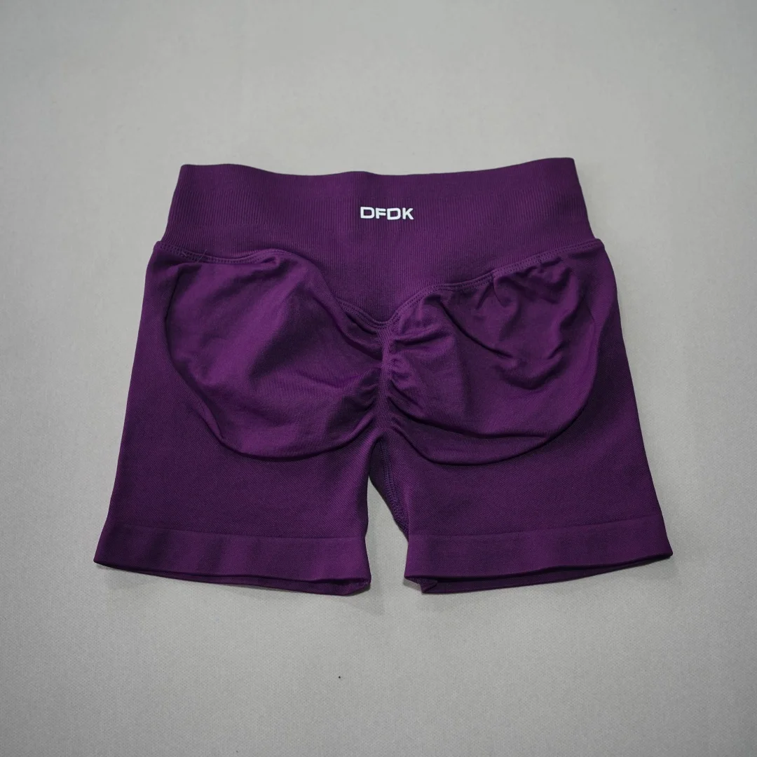 DFDK Women High Waist Yoga Shorts Scrunch Butt Lift Workout Shorts Squat Proof Fitness Gym Running Sports Push Up Athletic Leggi