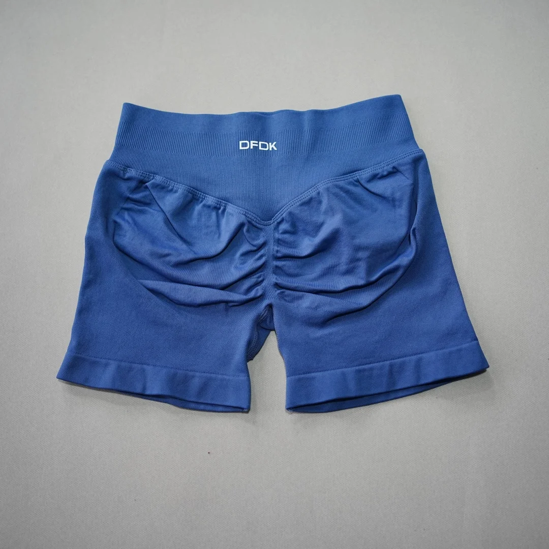 DFDK Women High Waist Yoga Shorts Scrunch Butt Lift Workout Shorts Squat Proof Fitness Gym Running Sports Push Up Athletic Leggi