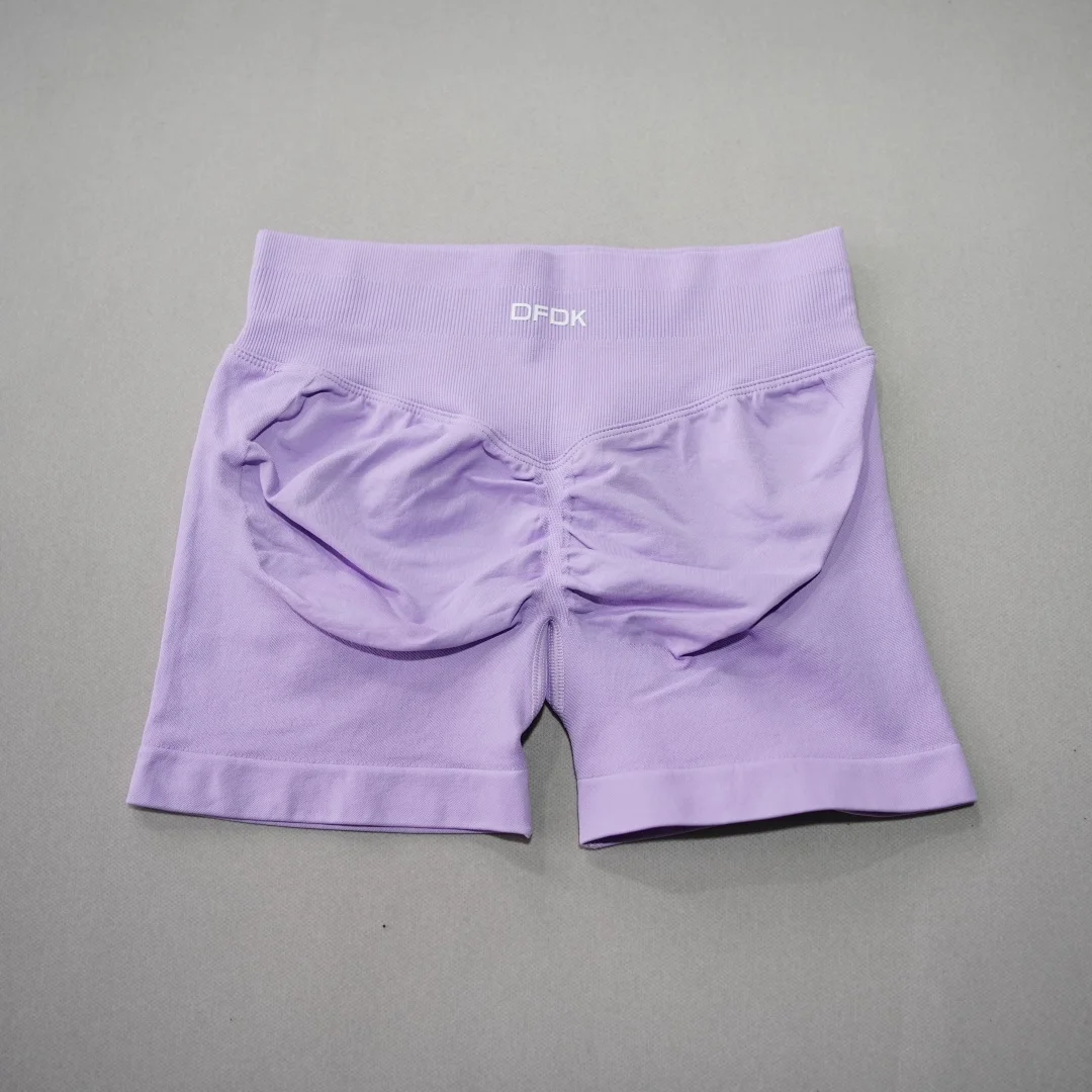 DFDK Women High Waist Yoga Shorts Scrunch Butt Lift Workout Shorts Squat Proof Fitness Gym Running Sports Push Up Athletic Leggi