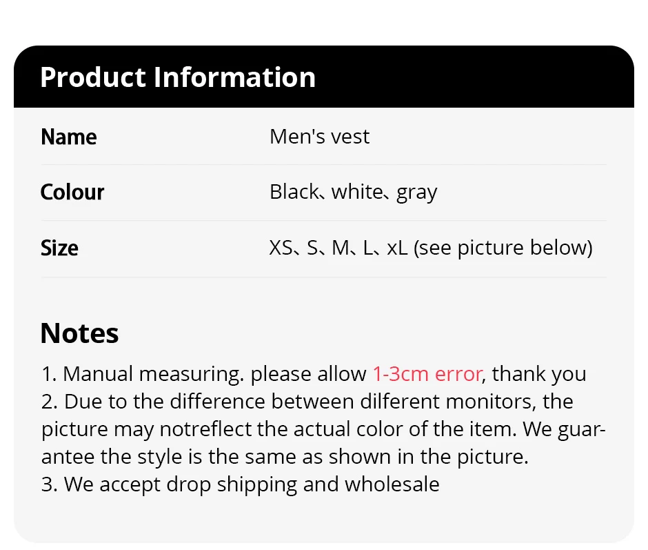 Men's Four Season Classic Black White And Gray Pure Cotton Casual Sports Vest Comfortable Running And Sweat Absorbing Base Shirt