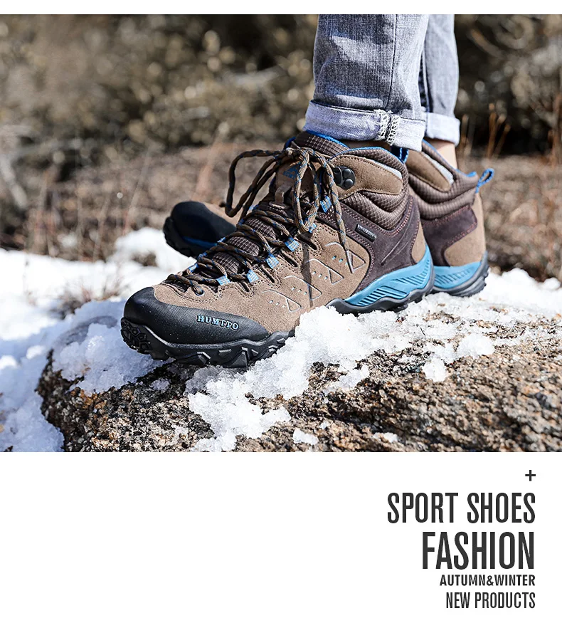 HUMTTO Hiking Shoes Men Winter Outdoor Sports Climbing Shoes Hunting Shoes Warm Women Trekking Sneakers Ankle Boots Tactical