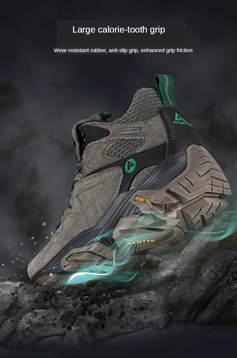 HUMTTO Hiking Shoes Men Winter Outdoor Sports Climbing Shoes Hunting Shoes Warm Women Trekking Sneakers Ankle Boots Tactical
