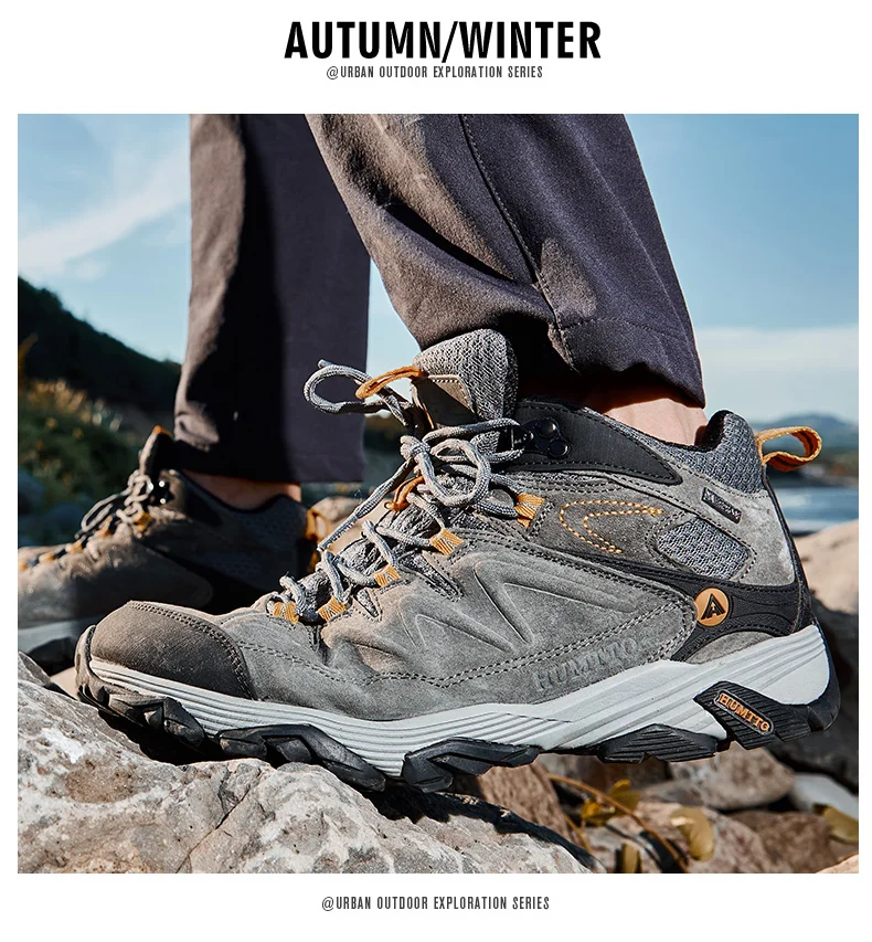 HUMTTO Hiking Shoes Men Winter Outdoor Sports Climbing Shoes Hunting Shoes Warm Women Trekking Sneakers Ankle Boots Tactical