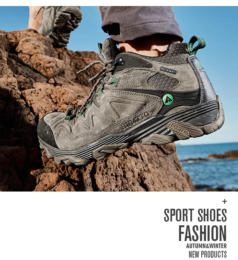 HUMTTO Hiking Shoes Men Winter Outdoor Sports Climbing Shoes Hunting Shoes Warm Women Trekking Sneakers Ankle Boots Tactical