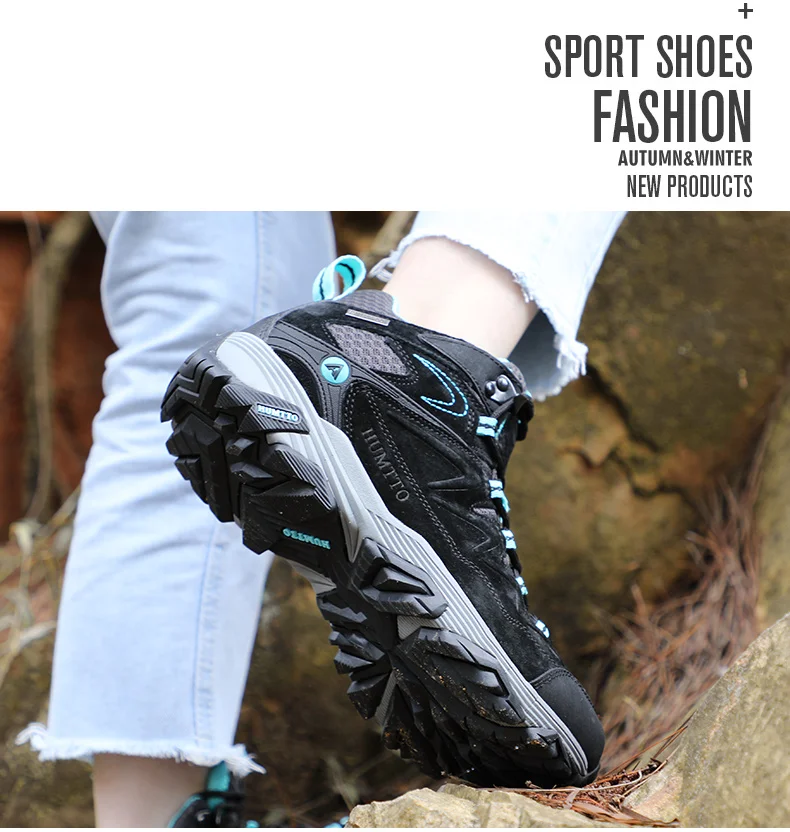 HUMTTO Hiking Shoes Men Winter Outdoor Sports Climbing Shoes Hunting Shoes Warm Women Trekking Sneakers Ankle Boots Tactical