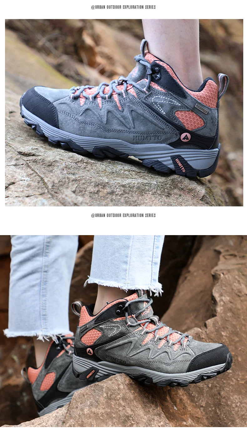 HUMTTO Hiking Shoes Men Winter Outdoor Sports Climbing Shoes Hunting Shoes Warm Women Trekking Sneakers Ankle Boots Tactical