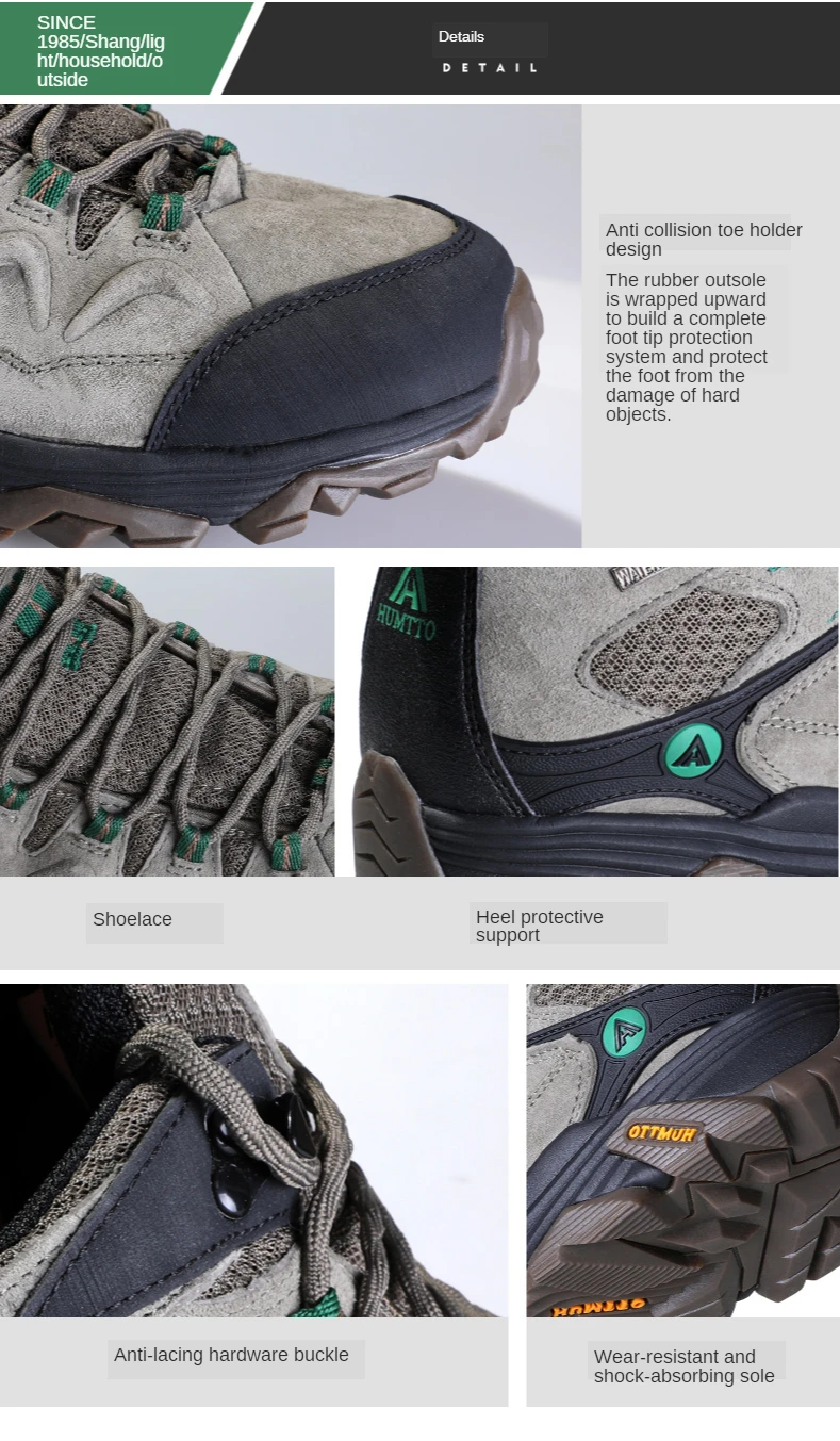 HUMTTO Hiking Shoes Men Winter Outdoor Sports Climbing Shoes Hunting Shoes Warm Women Trekking Sneakers Ankle Boots Tactical