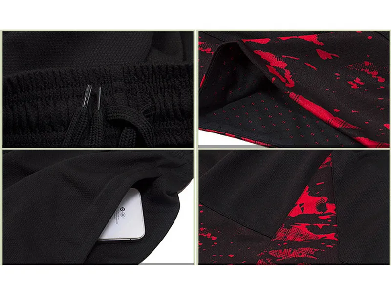 Men Boy Student Basketball Sport Gym QUICK-DRY Workout Board Shorts For Soccer Exercise Hiking Running Fitness Football Jersey 3