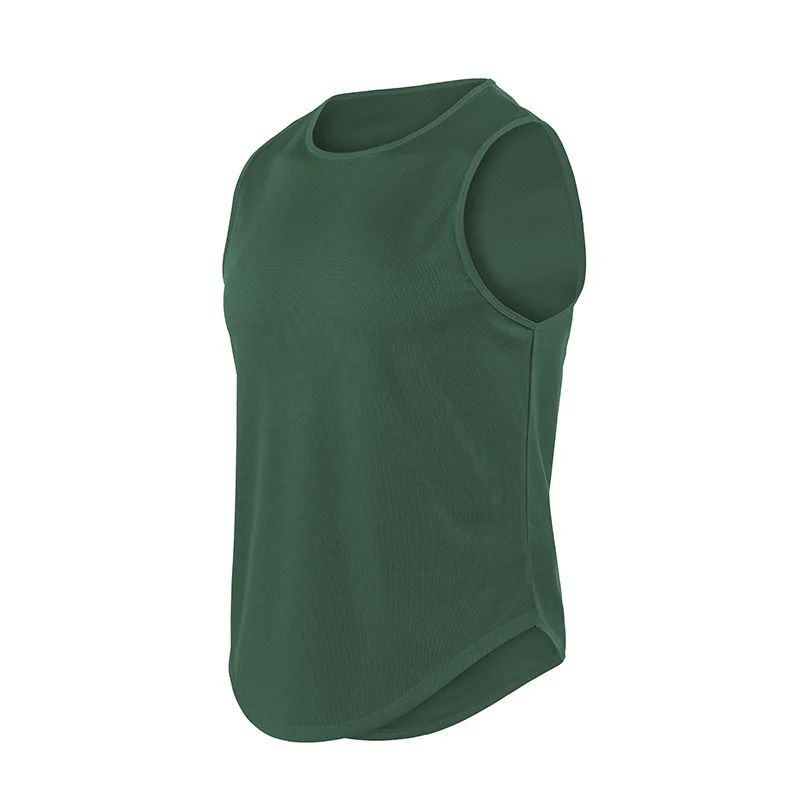 Summer Marathon Quick-drying Sports Vest for Men Mesh Gym Sleeveless Shirt Running Training Basketball Loose Fitness Tank Tops