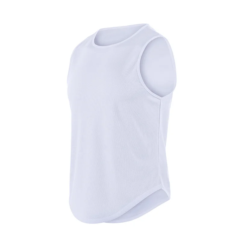 Summer Marathon Quick-drying Sports Vest for Men Mesh Gym Sleeveless Shirt Running Training Basketball Loose Fitness Tank Tops