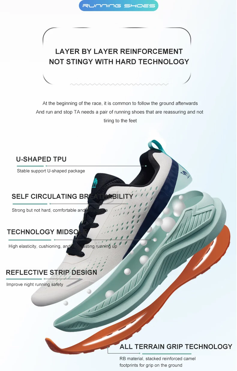 GOLDEN CAMEL Running Shoes for Men Women Sneakers Soft Sole Sports Shoes Lightweight Shock Absorb Breathable Casual Thick Soled