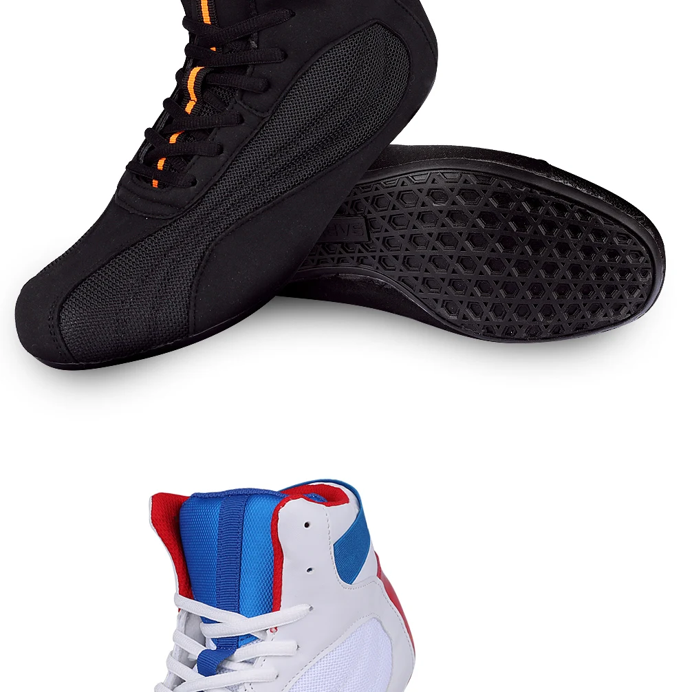 Professional Competition Sports Men Wrestling Shoes Breathable Boxing Shoes for Mens Anti-Slip Sport Shoes Men Training Shoe