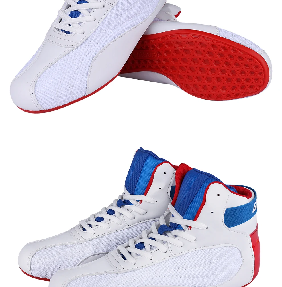 Professional Competition Sports Men Wrestling Shoes Breathable Boxing Shoes for Mens Anti-Slip Sport Shoes Men Training Shoe