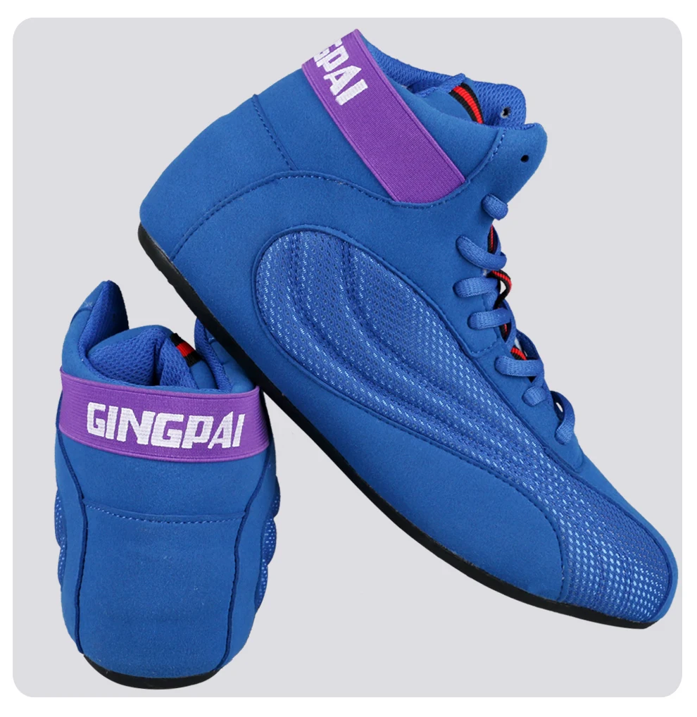 Professional Competition Sports Men Wrestling Shoes Breathable Boxing Shoes for Mens Anti-Slip Sport Shoes Men Training Shoe