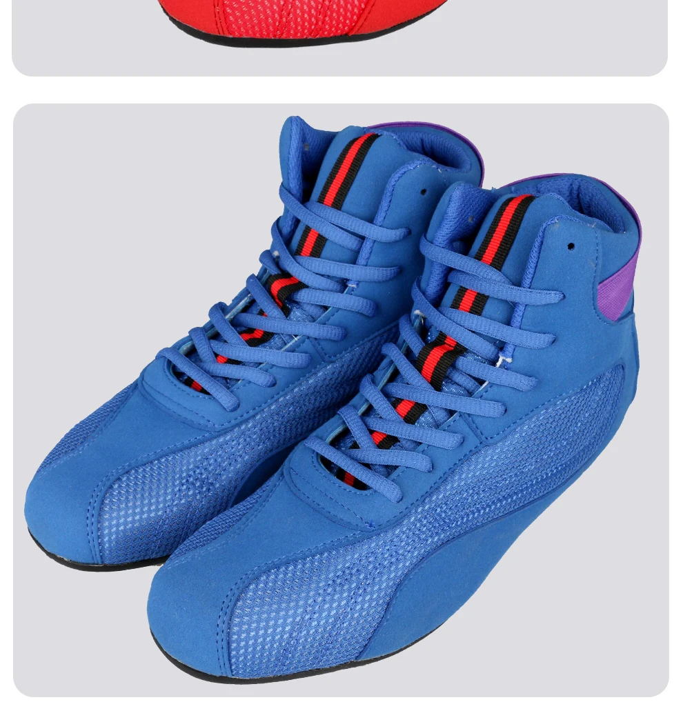 Professional Competition Sports Men Wrestling Shoes Breathable Boxing Shoes for Mens Anti-Slip Sport Shoes Men Training Shoe