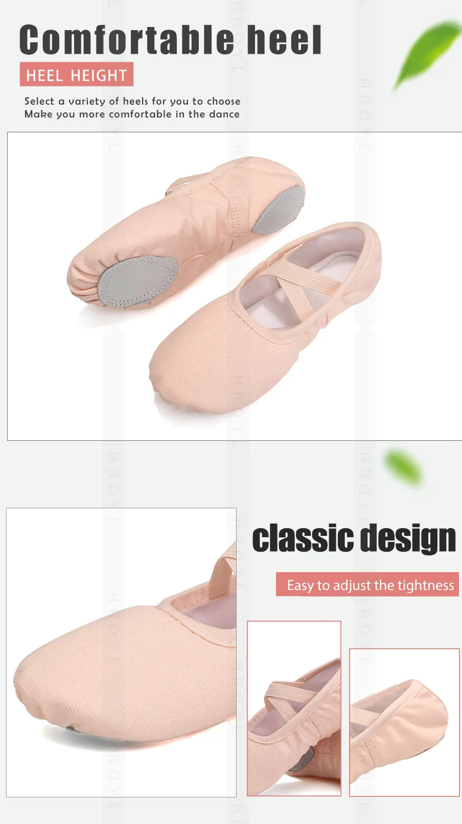 Girls Ballet Shoes For Woman Kids Ballet Slippers Women Ballet Flats Children Practise Dance Shoe Soft Sole Canvas Training Shoe