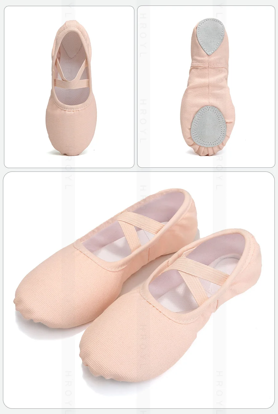 Girls Ballet Shoes For Woman Kids Ballet Slippers Women Ballet Flats Children Practise Dance Shoe Soft Sole Canvas Training Shoe