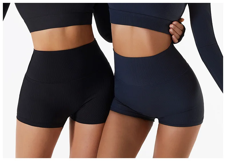 New Summer Seamless Women Tight Women's Shorts Gym Yoga Shorts High Waist Fitness Pants Women's Cycling Running Shorts