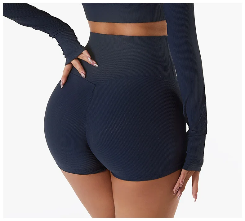 New Summer Seamless Women Tight Women's Shorts Gym Yoga Shorts High Waist Fitness Pants Women's Cycling Running Shorts