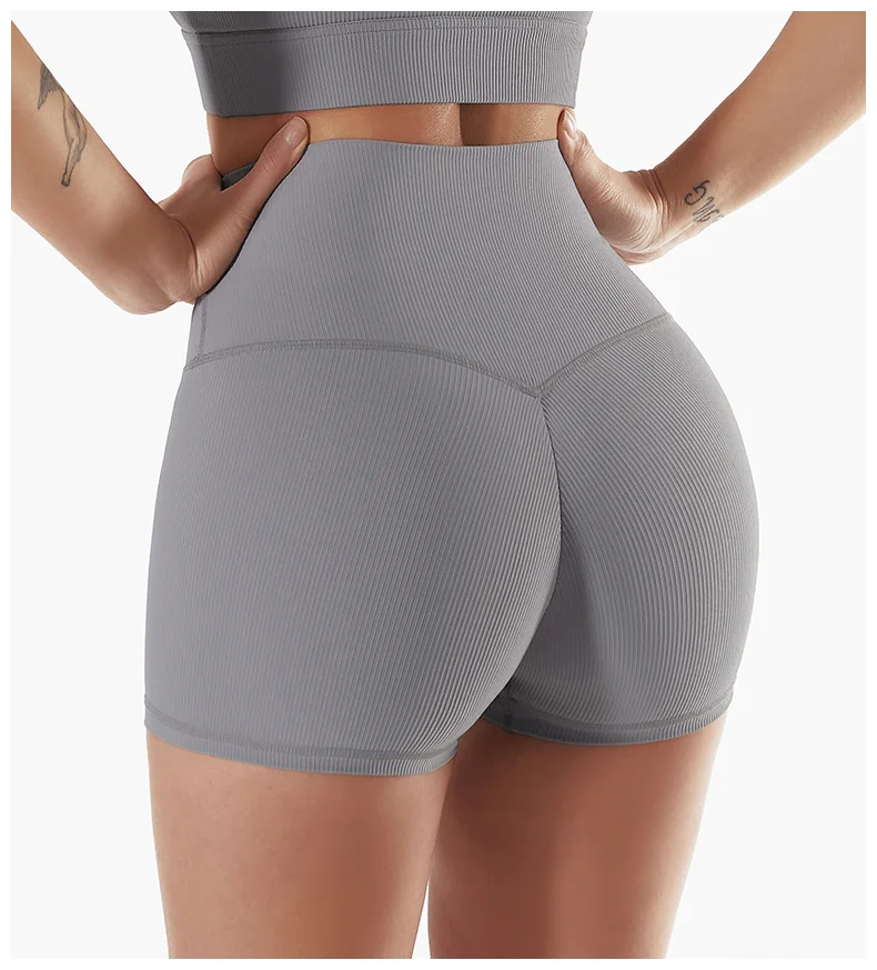 New Summer Seamless Women Tight Women's Shorts Gym Yoga Shorts High Waist Fitness Pants Women's Cycling Running Shorts