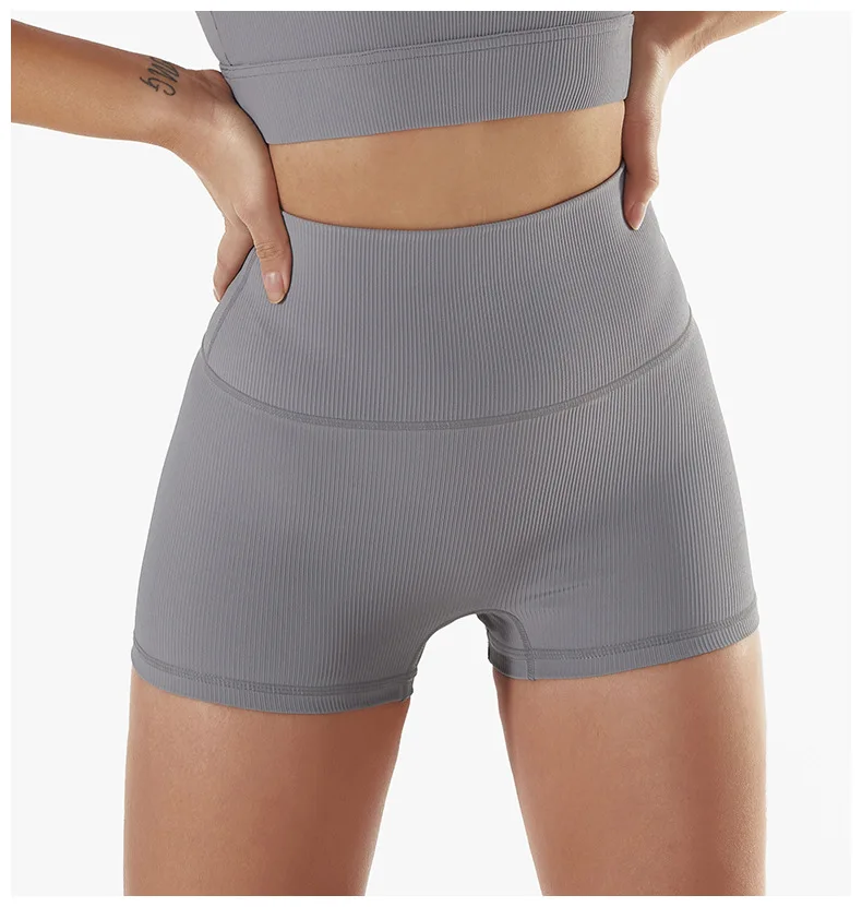 New Summer Seamless Women Tight Women's Shorts Gym Yoga Shorts High Waist Fitness Pants Women's Cycling Running Shorts