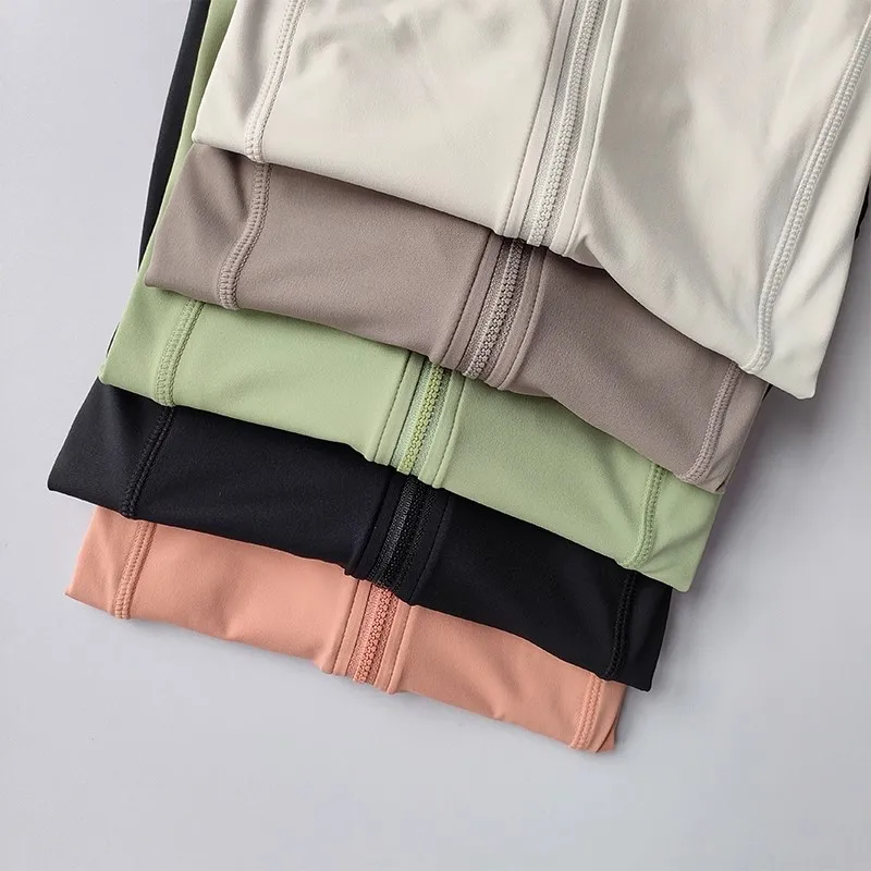 Women Hooded Running Jackets Cycling Coat Yoga Clothing Jogging Shirt Tights Thin Outdoor Sports Clothes Sportswear