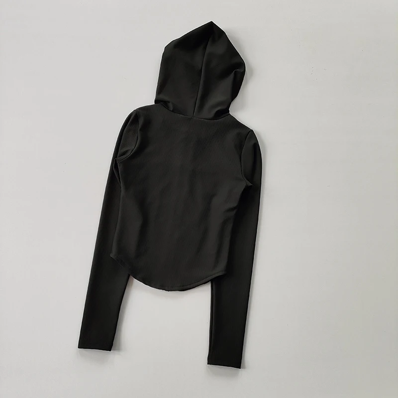 Women Hooded Running Jackets Cycling Coat Yoga Clothing Jogging Shirt Tights Thin Outdoor Sports Clothes Sportswear
