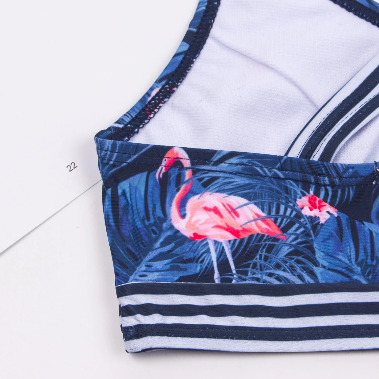 Flamingo Print Kids Girls Bikinis Set New Patchwork Child Swimwear Swimsuit Summer Children Biquini Infantil Bathing Suit