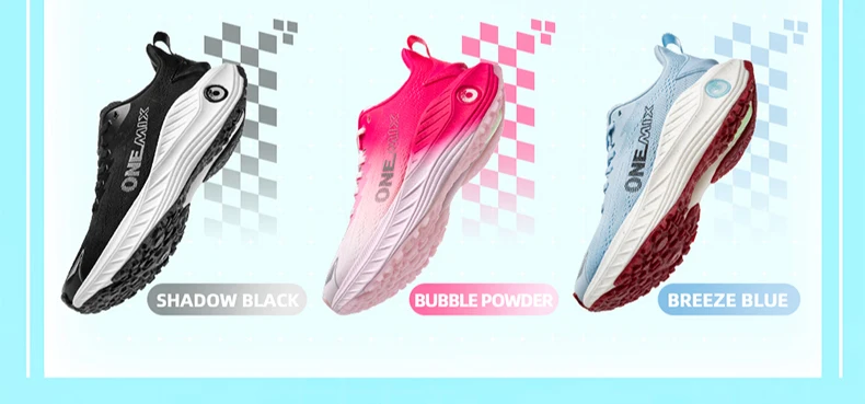 O-Resilio Running Shoes Men Cushion Stability Outdoor Sports Casual Mesh Lace-up Lightweight Gym Jogging Sneakers