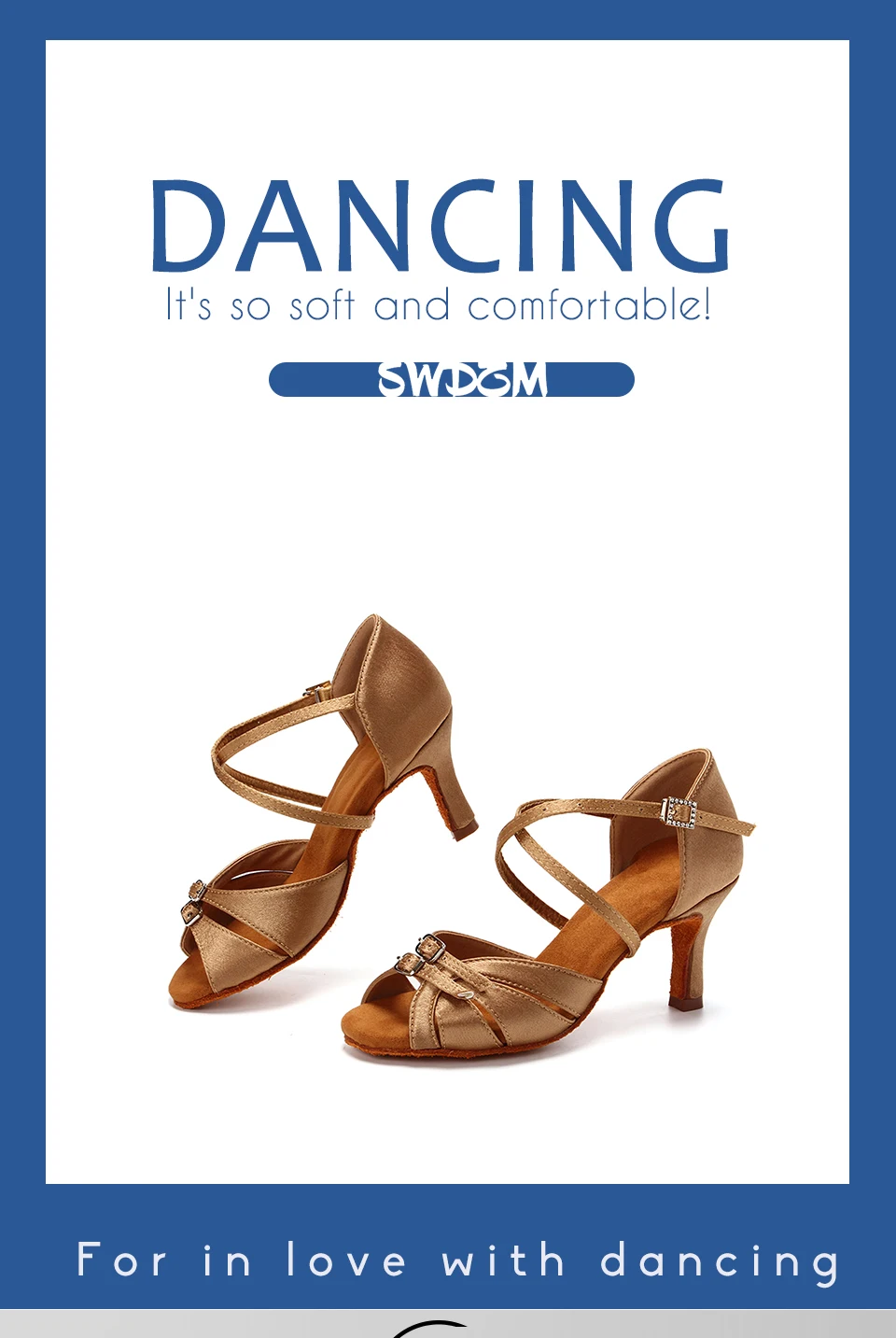 Women Ballroom Latin Dance Shoes Adjustable Modern Pole Dance Shoes Salsa Tango Hot High Heel Latin Shoes For Girls Ladies