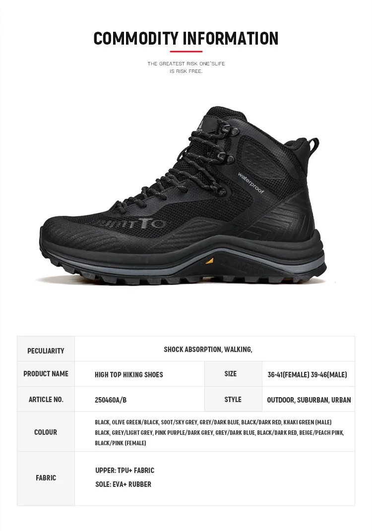HUMTTO Trainers Outdoor Trekking Shoes Men Breathable Hiking Boots for Man Winter Men's Sports Shoes Rubber Safety Work Sneakers