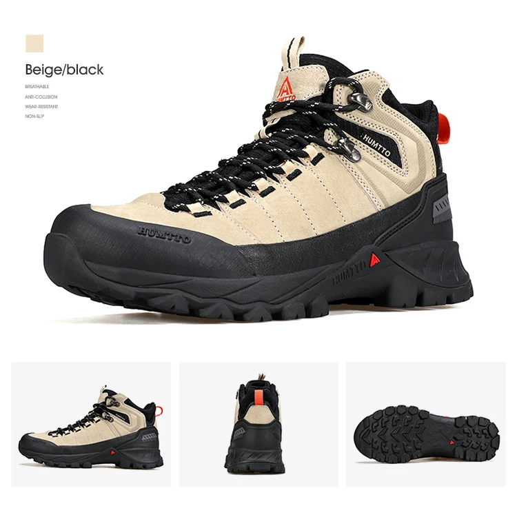 HUMTTO Trainers Outdoor Trekking Shoes Men Breathable Hiking Boots for Man Winter Men's Sports Shoes Rubber Safety Work Sneakers