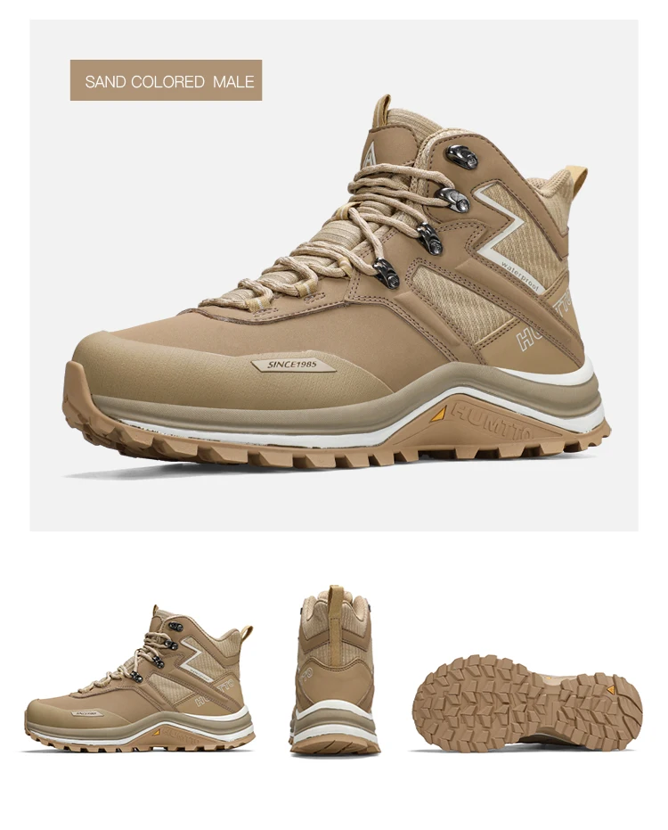HUMTTO Trainers Outdoor Trekking Shoes Men Breathable Hiking Boots for Man Winter Men's Sports Shoes Rubber Safety Work Sneakers