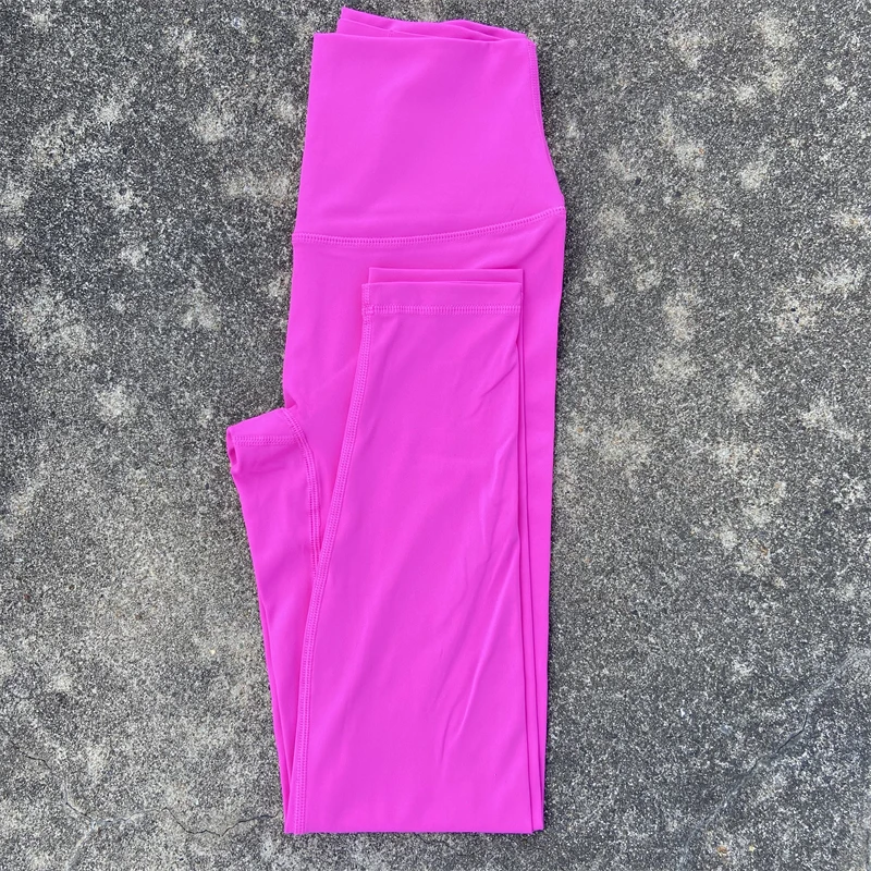 25" Yoga Sports Leggings With Pockets Women's Gym High Waist Tights Plus Size Fitness Soft Yoga Pants Running Training Trousers