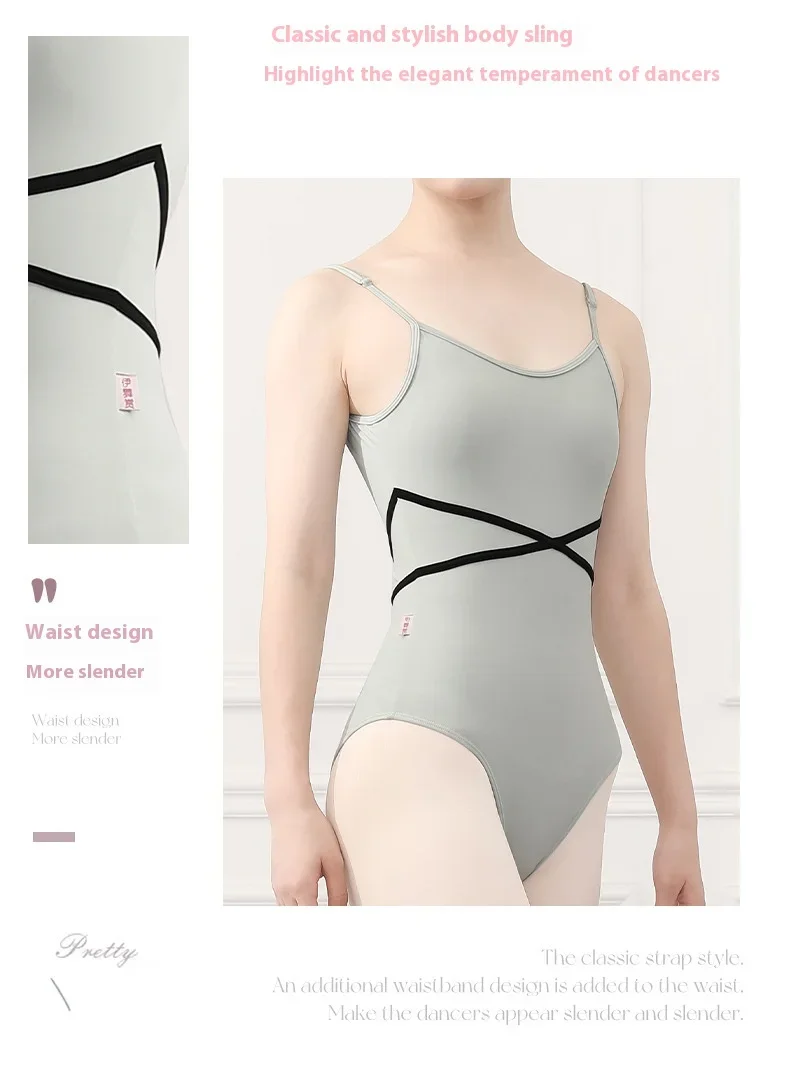 Ballet Leotard for Women Gymnastics Leotards Adult Yoga Dance Costume Ladies Slimming Jumpsuit Bodysuit Dancewear New