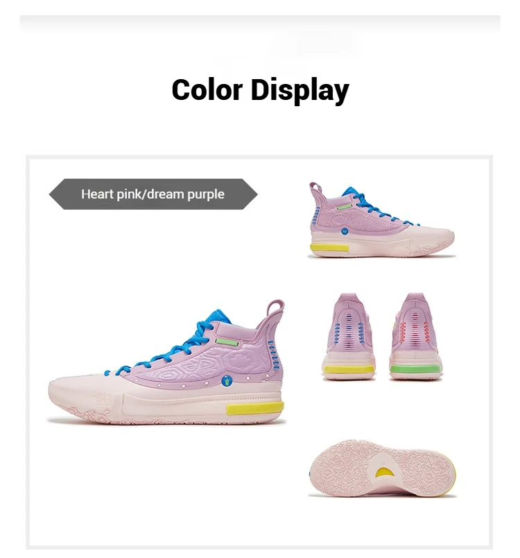 361 Degrees Joker 1 Men's Basketball Shoes High-top Breathable Shock-Absorbing Non-slip Wear-resistant Male Sneakers 672511104F