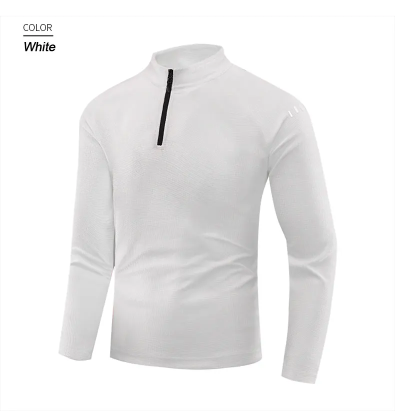 Running Long Sleeve T-shirt Reflective Men Sportswear Breathable Black Coat Gym Jogging Male Gym Fitness Spring Autumn Clothing
