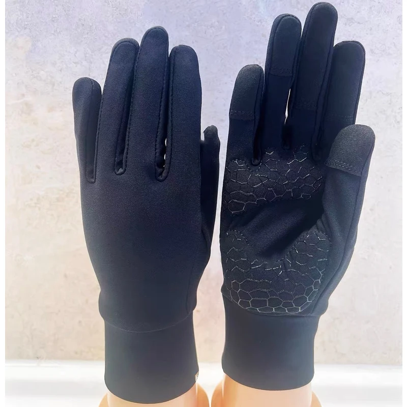 Figure Skating Black Gloves, Thin Velvet Palm Pads, Anti Slip and Shockproof, Figure Skating Gloves, Wings, Swan Stickers, Diamo