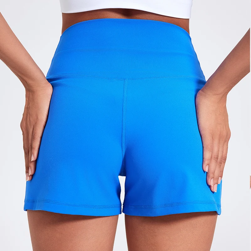 Casual Yoga Shorts Pocket Short High Waist Running Shorts Gym Exercise Running Fitness Tennis Sports Shorts