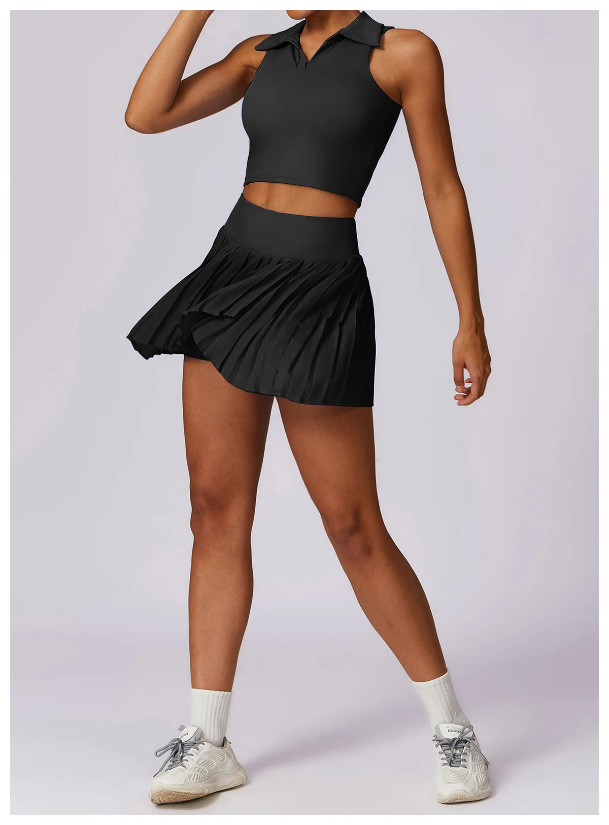 Summer Outdoor Leisure T-shirt Yoga Set 2PCS Women Gym Clothes Running Sports Fitness Set Breathable Yoga Nude Tennis Clothes