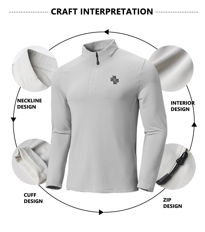 SBWL Men's High Quality Cycling Hiking Outdoor Sports Long Sleeve T-Shirt Leisure Speed Dry Running Fitness Sports Clothing Tops
