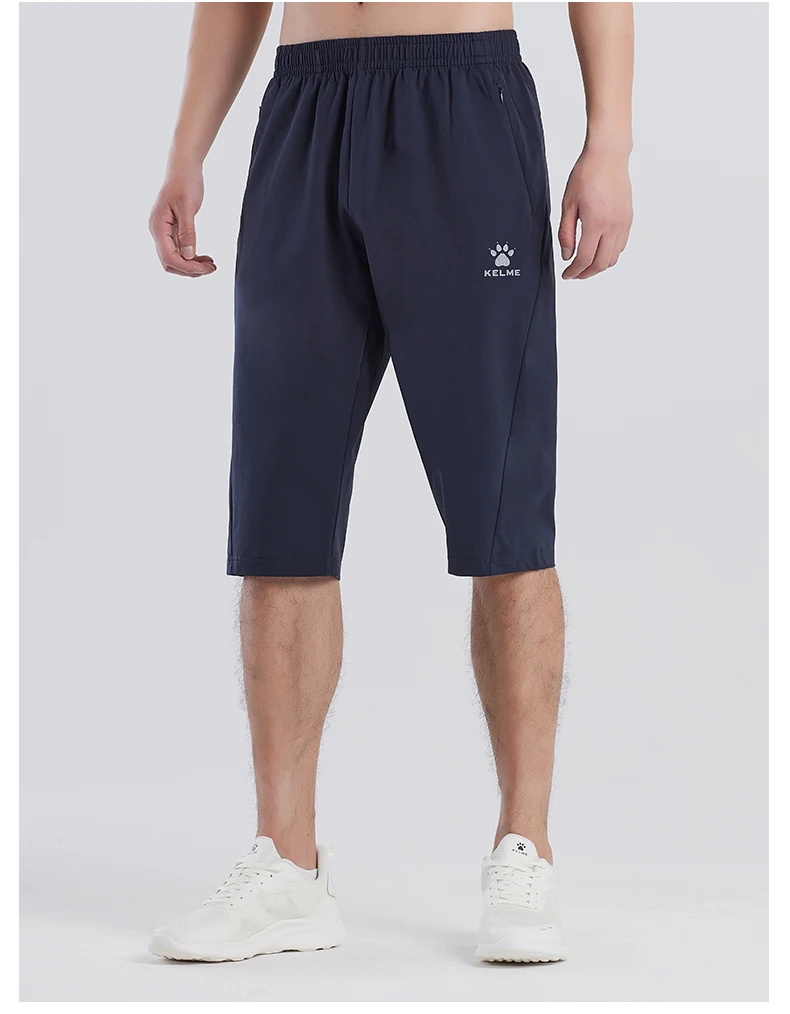 Kelme Sports Capris Men's Summer Breathable Fitness Shorts Football Training Ice Silk Running Shorts